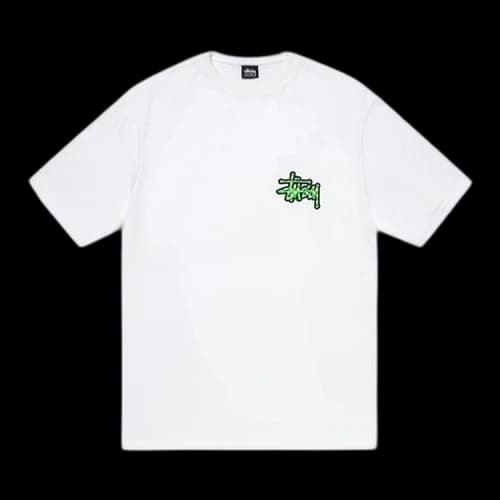 Stussy Checker Stock Tee White