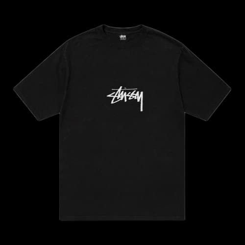 Stussy Pigment Dyed Small Stock Tee 'Black'
