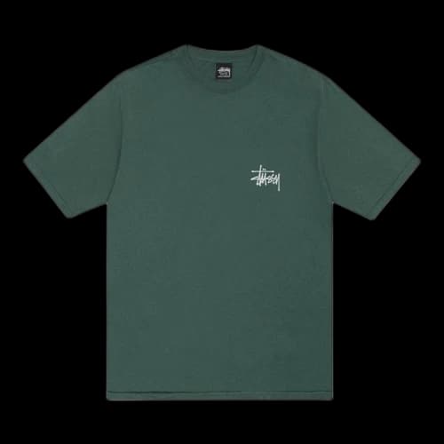 Stussy Pigment Dyed Built Tough Tee 'Forest'