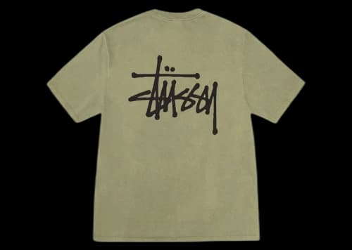 Stussy Basic Stussy Pigment Dyed T-shirt Olive