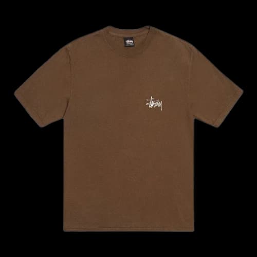 Stussy Basic Pigment Dyed T-Shirt 'Brown'