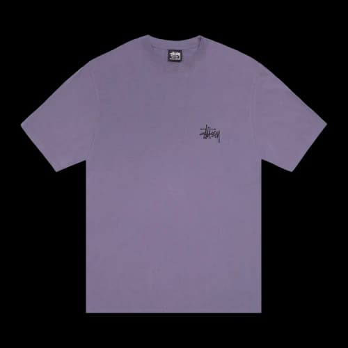 Stussy Basic Tee Pigment Dyed 'Grape'