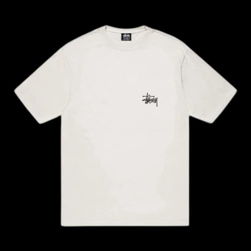Stussy Basic Pigment Dyed Logo Tee 'Natural'