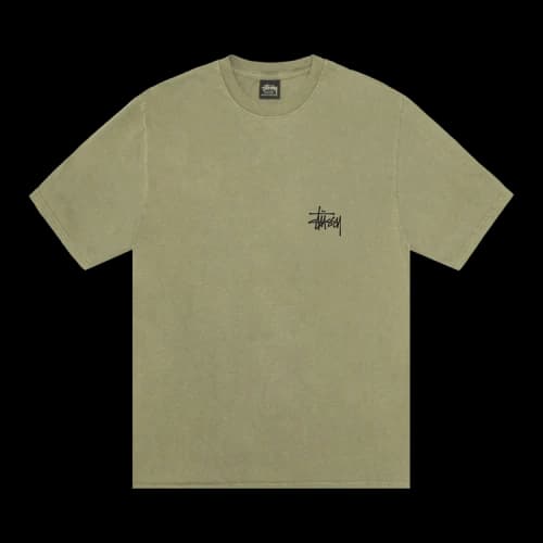Stussy Basic Pigment Dyed T-Shirt 'Olive'