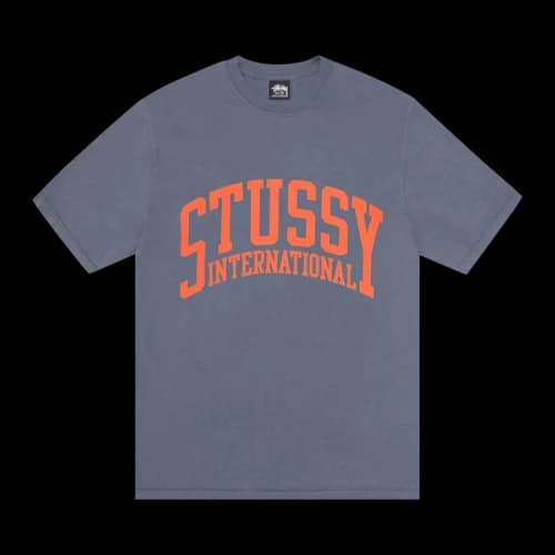 Stussy International Tee Pigment Dyed 'Indigo'