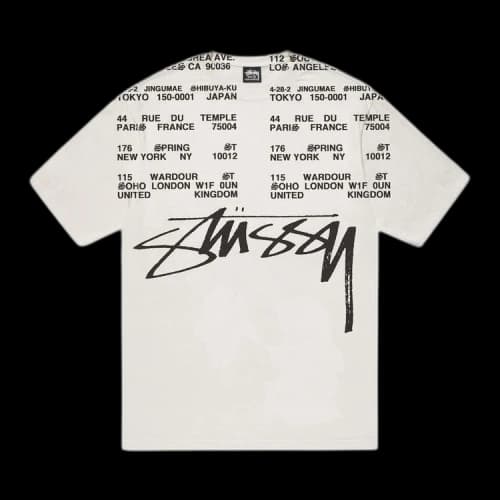 Stussy Locations Tee Pigment Dyed 'Natural'