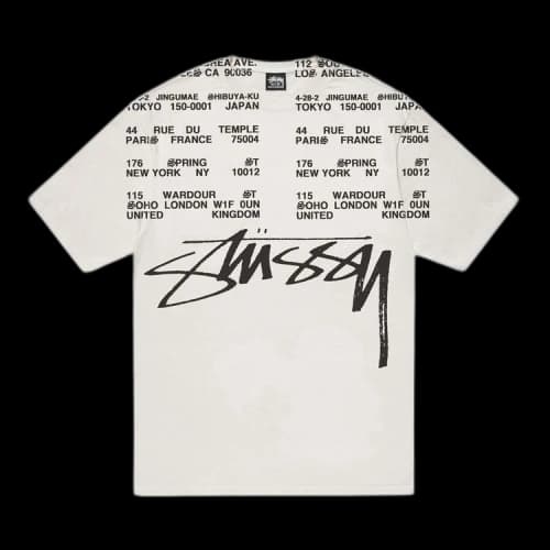Stussy Locations Pigment Dyed T-Shirt 'Natural'