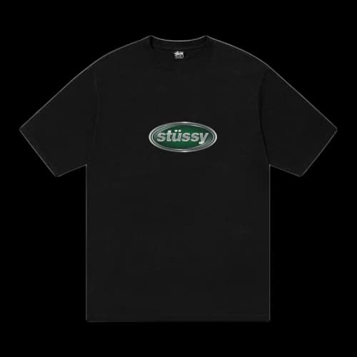 Stussy Emblem Pigment Dyed Tee 'Black'