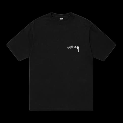 Stussy Arachnid Pigment Dyed Tee 'Black'