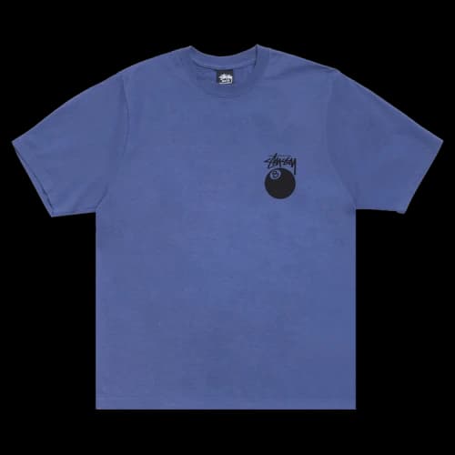 Stussy 8 Ball Tee Pigment Dyed 'Indigo'