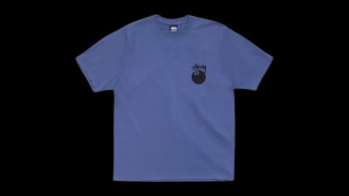 Stussy 8 Ball Pigment Dyed Tee Indigo