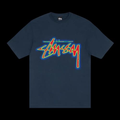 Stussy Thermal Stock Tee Navy