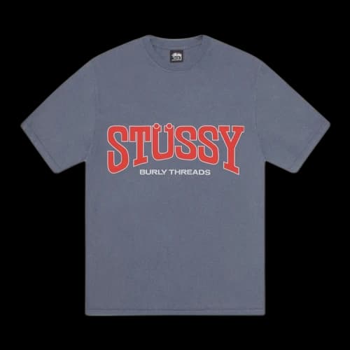 Stussy Burly Threads Tee 'Indigo'