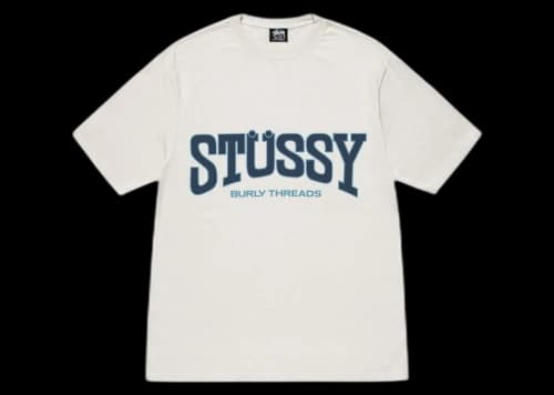 Stussy Burly Threads Pigment Dyed Tee Natural