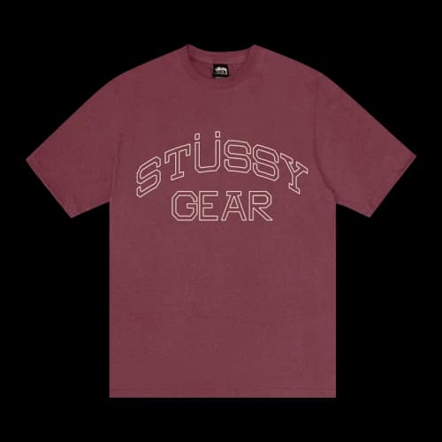 Stussy Gear Tee 'Oxblood'