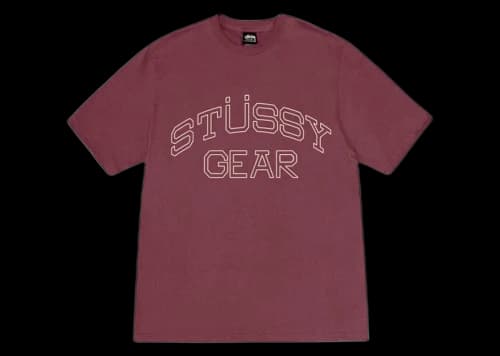 Stussy Gear Tee Oxblood