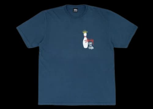 Stussy Kingpin Pigment Dyed T-shirt Navy