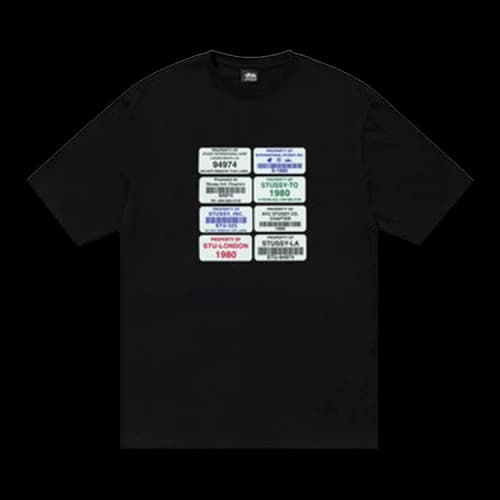 Stussy Codes Tee Black