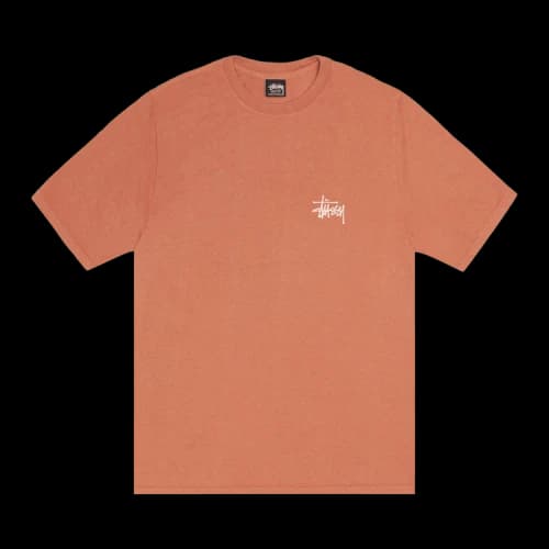 Stussy Built In USA Tee Pigment Dyed 'Rust'