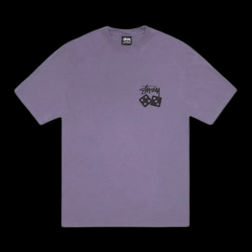 Stussy Dice Tee Pigment Dyed 'Grape'