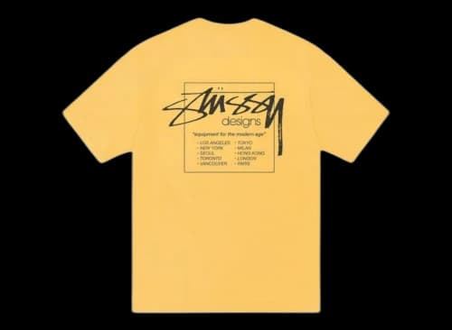 Stussy Modern Age Pigment Dyed Tee Yellow