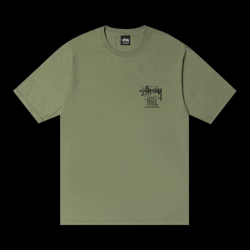 Stussy Classic Gear Tee Pigment Dyed 'Artichoke'