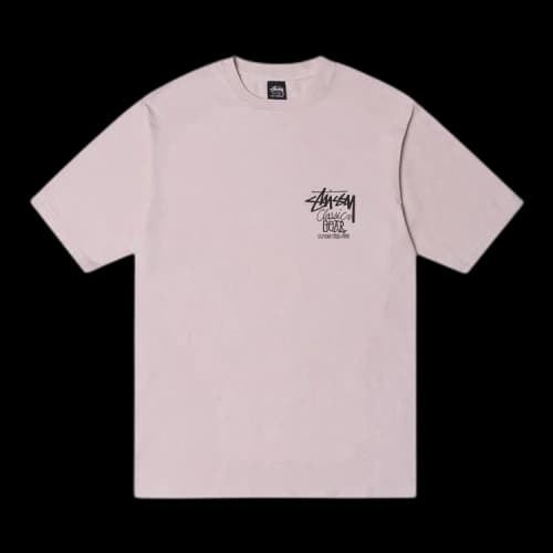 Stussy Classic Gear Tee Pigment Dyed 'Blush'