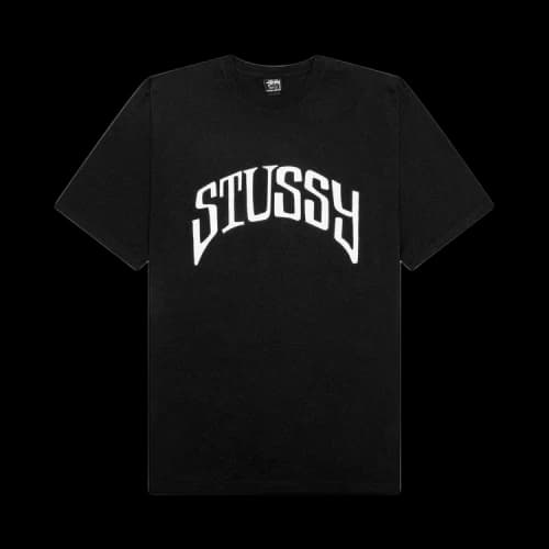 Stussy Arched Pigment Dyed T-Shirt 'Black'