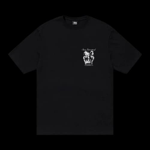 Stussy Dog Crown Tee Black