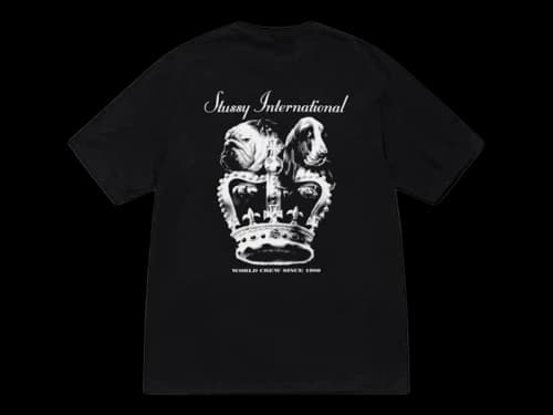 Stussy Dog Crown T-shirt Black