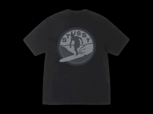 Stussy Surf Club Pigment Dyed Tee Black