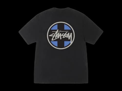 Stussy Cross Dot Pigment Dyed Tee Black