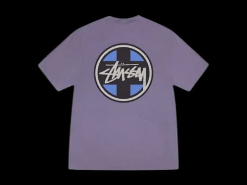 Stussy Cross Dot Pigment Dyed Tee Grape