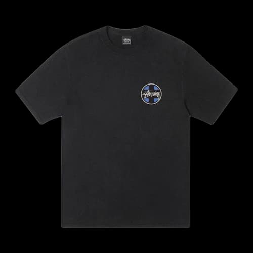 Stussy Cross Dot Tee Pigment Dyed 'Black'