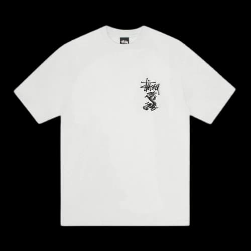 Stussy Double Dragon Tee Pigment Dyed 'Natural'