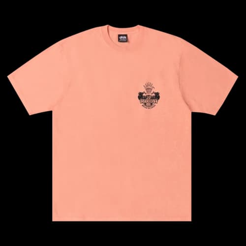 Stussy Built To Last Pigment Dyed Tee Sherbert