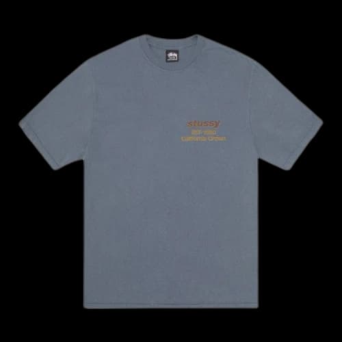 Stussy California Grown Tee Pigment Dyed 'Navy'