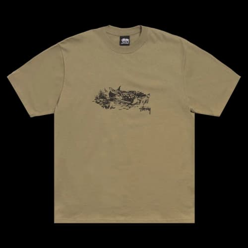 Stussy Fawn Tee 'Army'