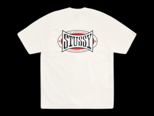 Stussy Champion Oval Pigment Dyed Tee Natural