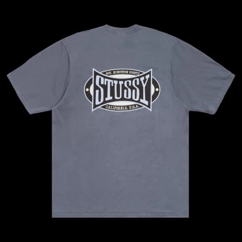 Stussy Champion Oval Tee Pigment Dyed 'Navy'