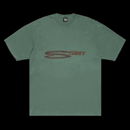 Stussy Stretch Tee Pigment Dyed 'Pine'