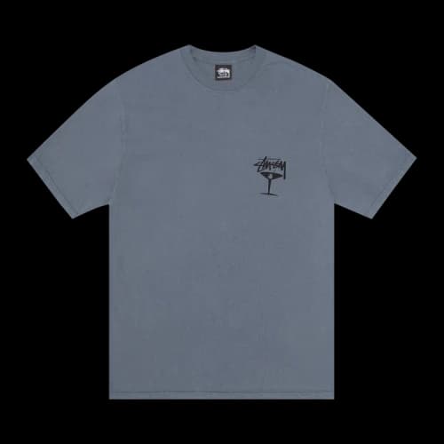 Stussy Martini Tee Pigment Dyed 'Navy'