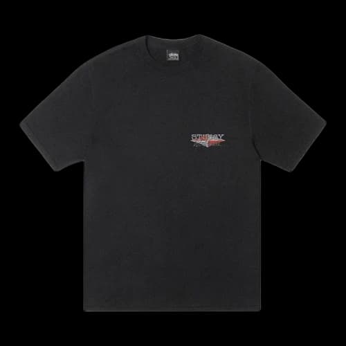 Stussy Worldwide Diamond Tee Pigment Dyed 'Black'