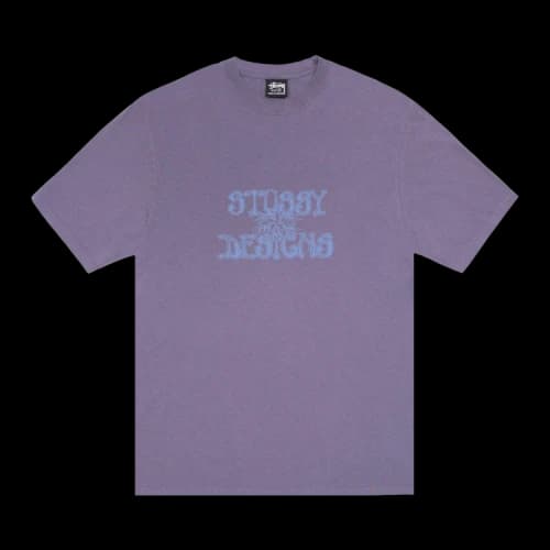 Stussy Wes Palms Tee Pigment Dyed 'Grape'