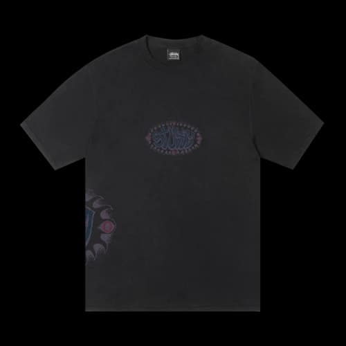 Stussy Wave Oval Tee Pigment Dyed 'Black'