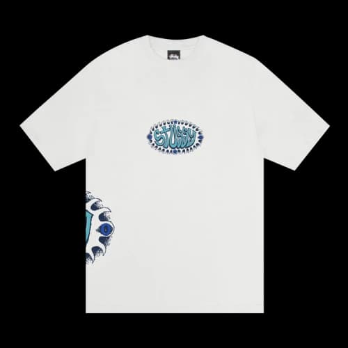 Stussy Wave Oval Tee Pigment Dyed 'Natural'