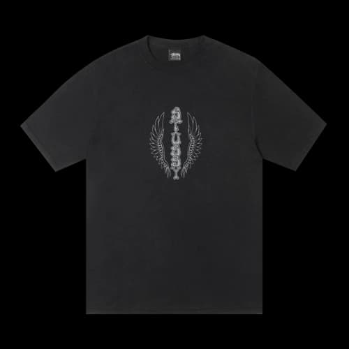 Stussy Wes Wings Tee Pigment Dyed 'Black'