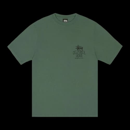 Stussy Cali Grown Pigment Dyed Tee Pine