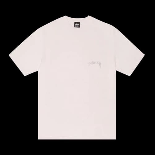 Stussy Smooth Reverse Tee Pigment Dyed 'Blush'