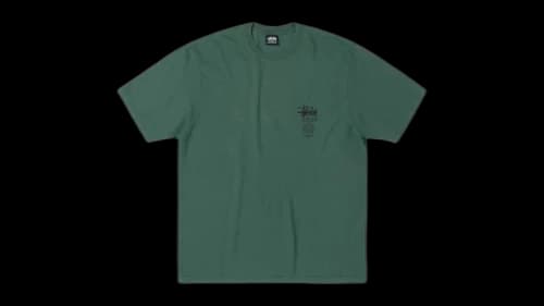 Stussy Swim Out Pigment Dyed Tee Pine